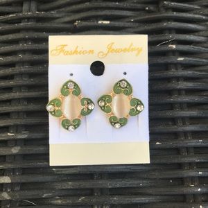 Green & Gold Earrings ☘️